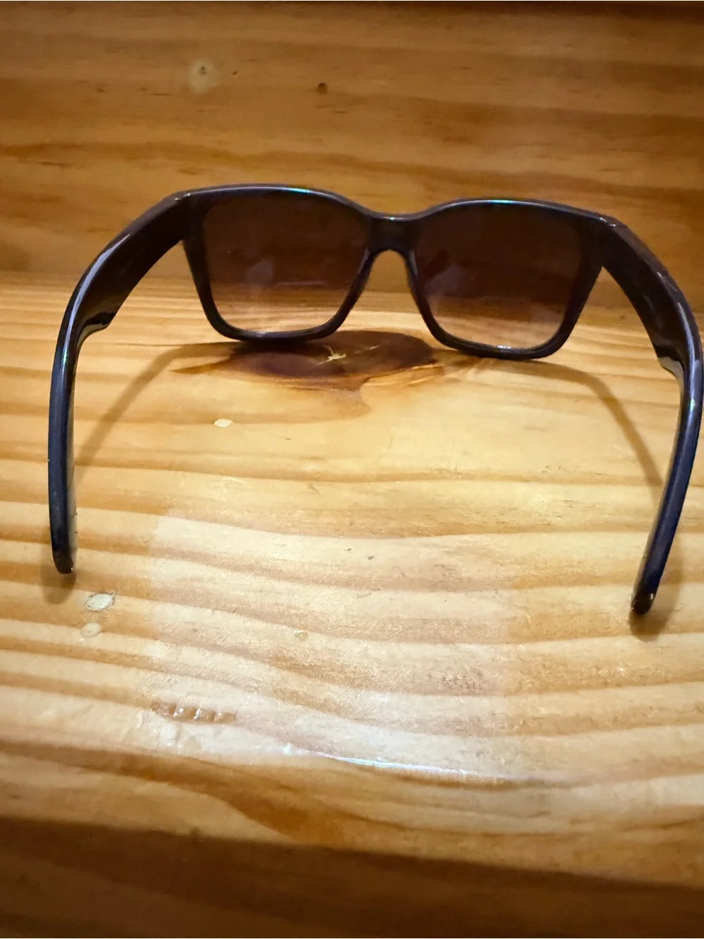 SUNHAUK Tuscany Oversized Square Sunglasses Brown Gradient Smokestone Gloss